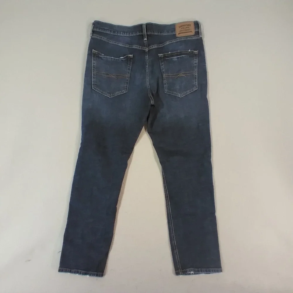 Levi's Signature jeans mens 36x30 blue Flex stretch denim pants regular straight